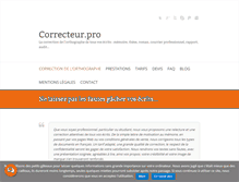 Tablet Screenshot of correcteur.pro